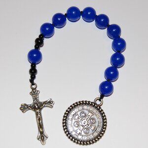 Pocket Rosary,Stone Beads,Gift Rosary,Small Rosary,Prayer Rosary,Knotted Rosary